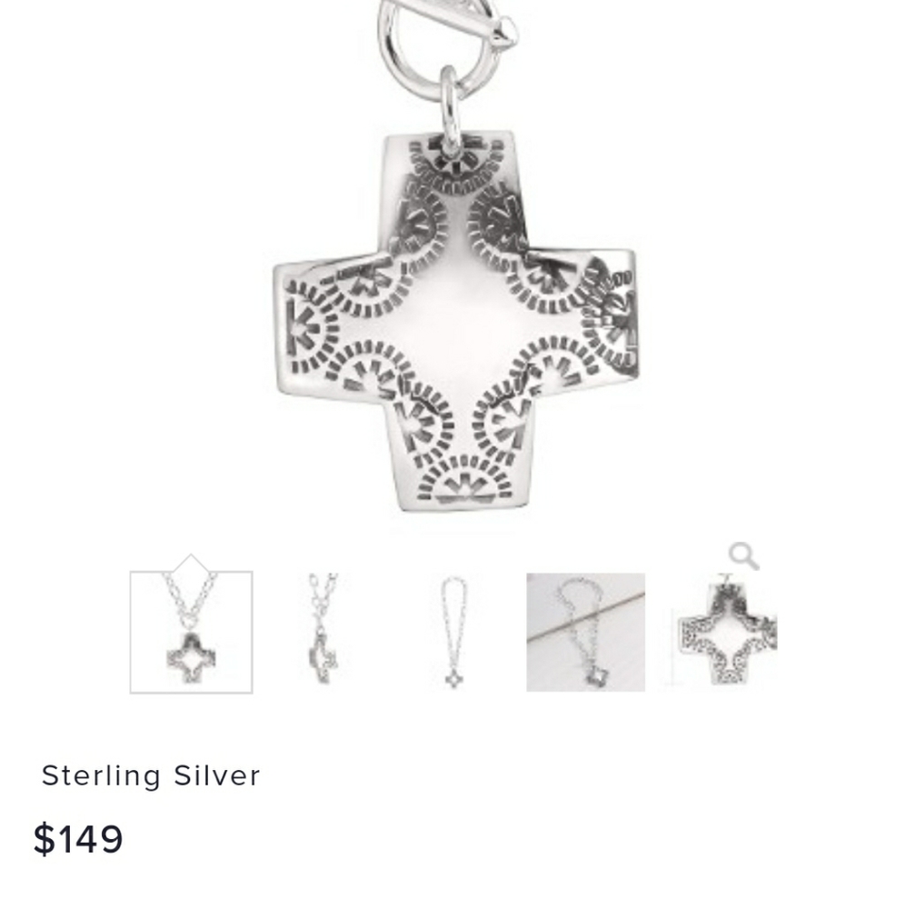 Silpada sterling silver cross pendant